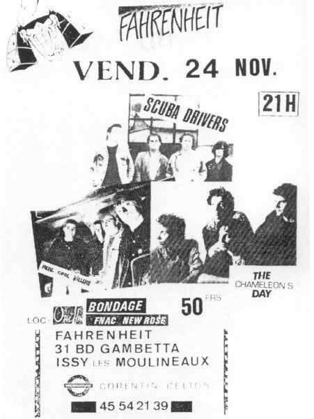 1989.11.24-Fahrenheit-DuducheFL Real Cool Killers, Scuba Drivers, Chameleon's Day (24/11/89)