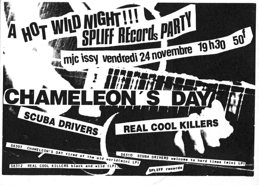 1989.11.24-Flyer01-Milouf-1024x731 Real Cool Killers, Scuba Drivers, Chameleon's Day (24/11/89)
