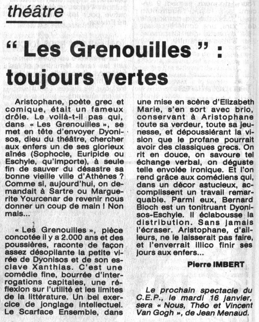 1989.12.07-NRCO.6ADPREa-825x1024 Scarface Ensemble "Les Grenouilles" (05/12/89)