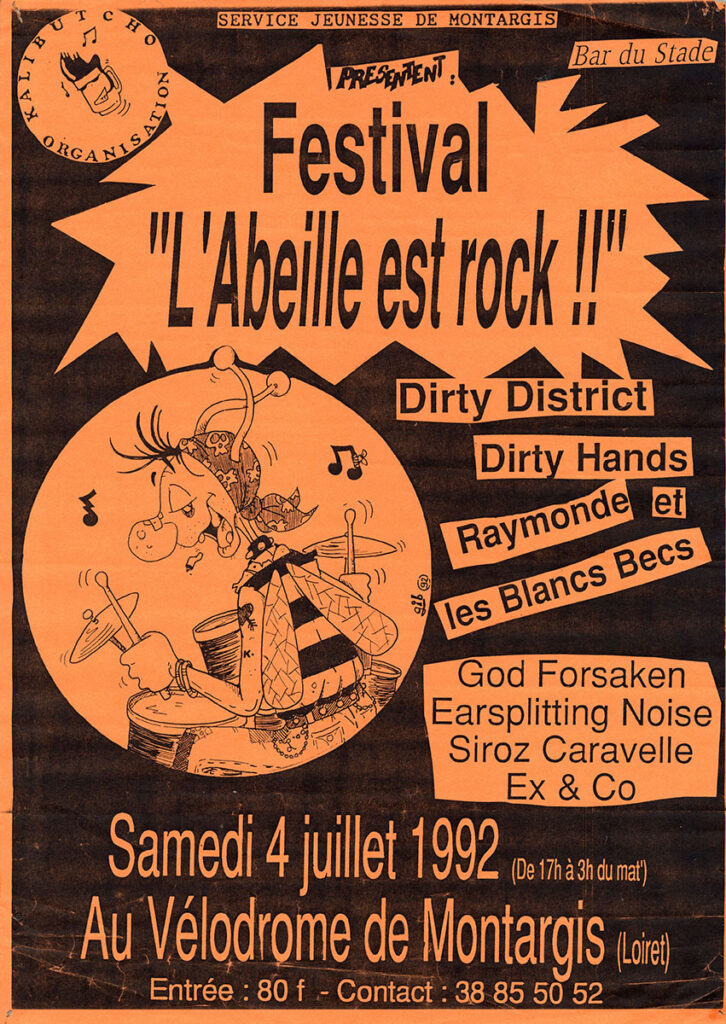 1992.07.04-A3-photocopiee-Herve-CharddonneauAF-726x1024 "L'abeille est rock" (04/07/92)
