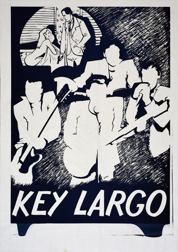 Key-Largo-Affiche01-65-92-serigraphiee-Michel-Rose-Copie-724x1024 Key Largo