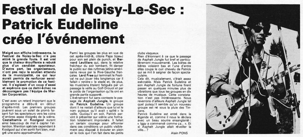 1976.08-Rock-dici-PRE-1024x463 Asphalt Jungle, Lard Free, Bernard Lavilliers (??/07/76)