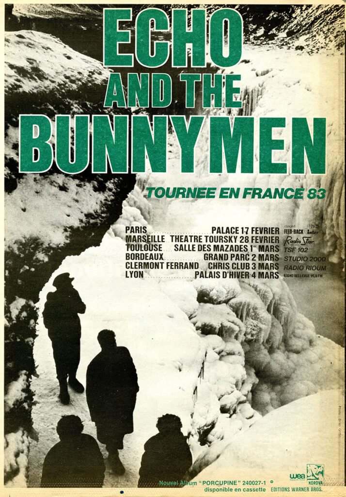 1983.01-Vinyl-9-Bruno-BoussardPR26-714x1024 Echo and the Bunnymen : Tournée en France 83
