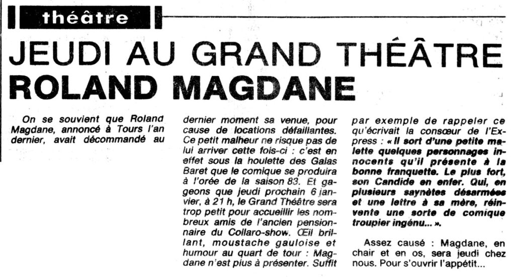 1983.01.03-NR01AD-1024x550 Roland Magdane : Navré, navrant ! (06/01/83)
