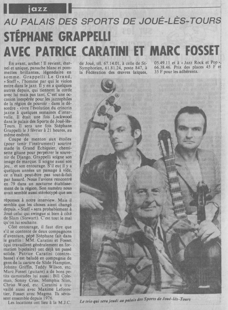 1983.01.31-NR01-Copie-753x1024 Stéphane Grappelli, Patrice Caratini et Marc Fosset (03/02/83)
