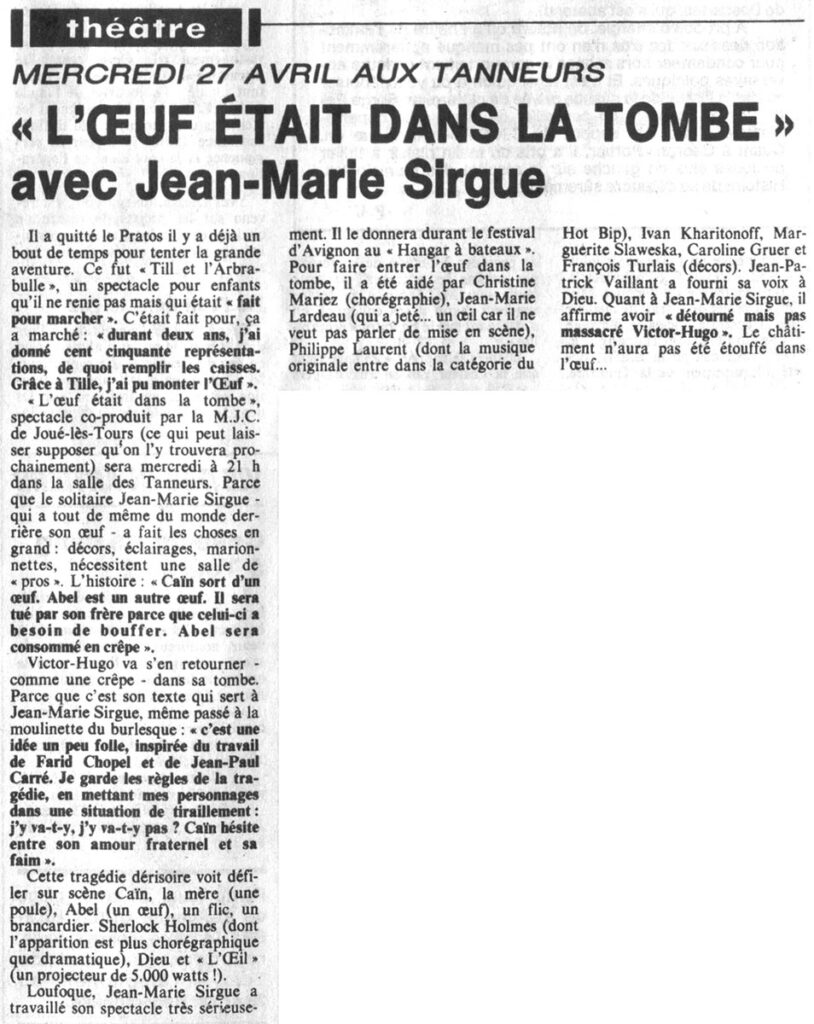 1983.04.25-NR01-814x1024 "L'oeuf était dans la tombe" (27/04/83)