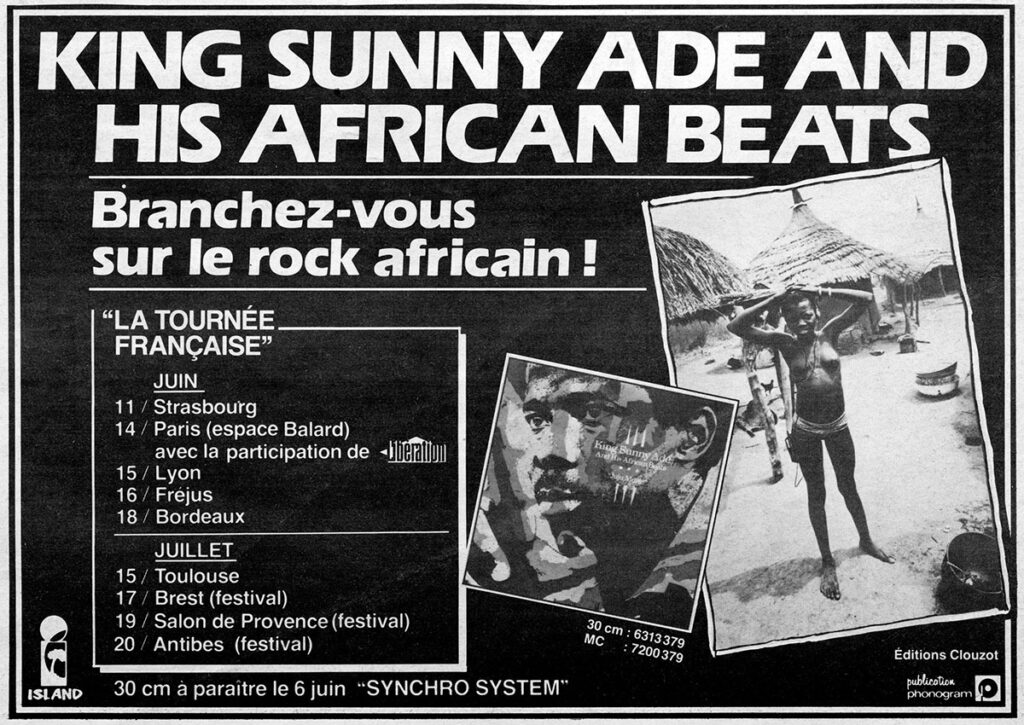 1983.06-Vinyl-11-Bruno-BoussardPR17-1024x725 King Sunny Ade and his African Beats "La tournée française