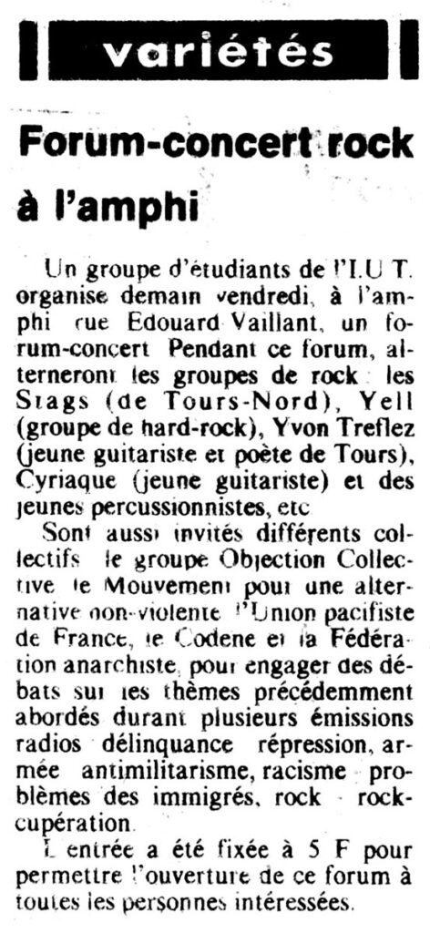 1984.03.15-NRCO.4ADPRE000515-Copie-472x1024 "Forum" Cyriaque, Stags, Yell, Yvon Treflez (16/03/84)