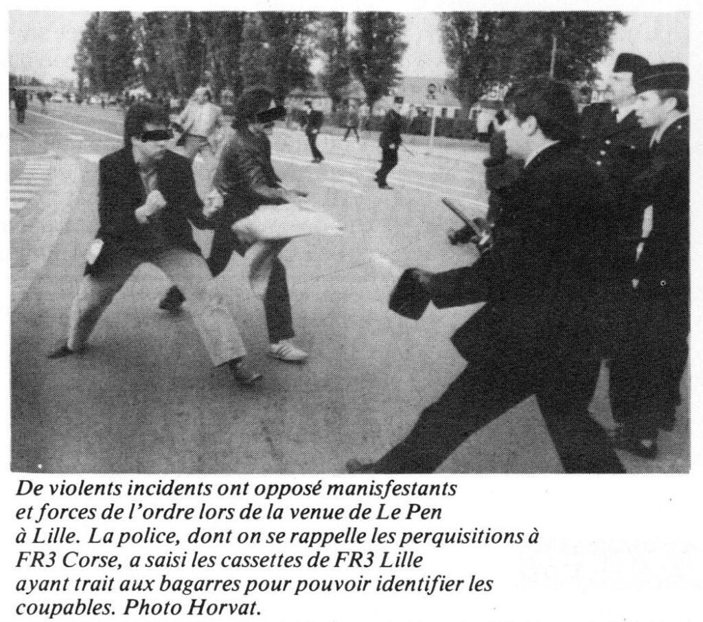 1984.06-Photo-reporter.30-1904PRE-1024x906 Violents incidents lors de la venue de Le Pen