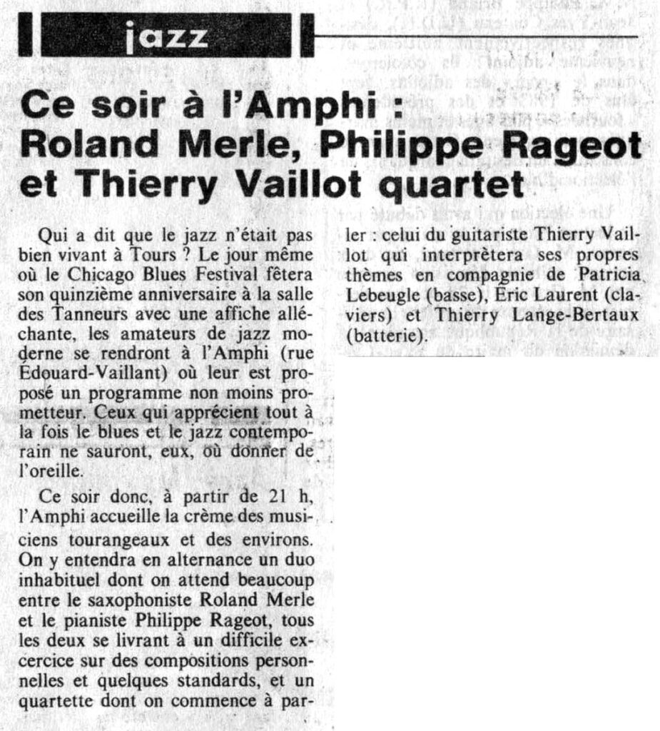 1984.11.08-NRCO.4ADPRE000814-925x1024 Roland Merle, Philippe Rageot, Thierry Vaillot Quartet (08/11/84)