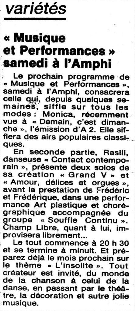 1985.10.24-NRCO.4-AmphiADPRE-Copie-444x1024 "Musique et Performances" 26/10/1985
