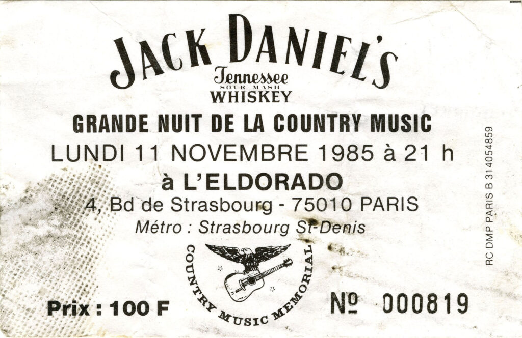 1985.11.11-Bruno-BoussardTI-1024x664 "Grande nuit de la country music" (11/11/85)