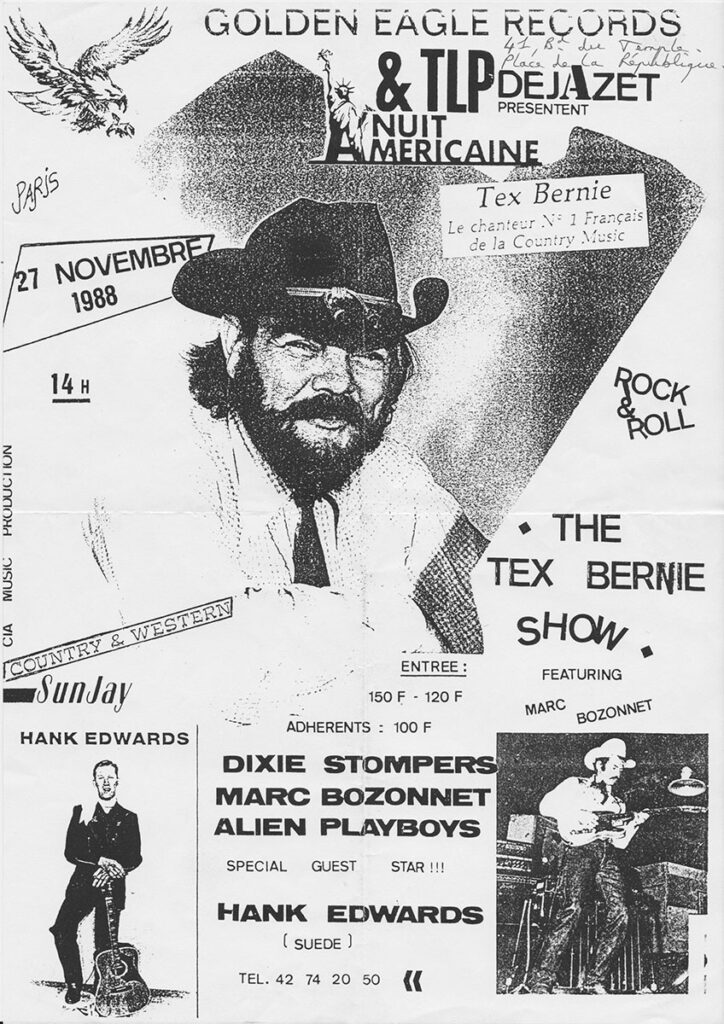 1988.11.27-IMG_20180926_0020Jeff-724x1024 Alien Playboys, Marc Bozonnet, Dixie Stompers, Hank Edwards, Tex Bernie (27/11/88)