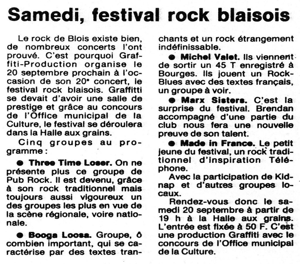 Dossier-de-presse-GraffitiPhilippe-Cosson024-1024x904 "Rock à Blois" (20/09/86)