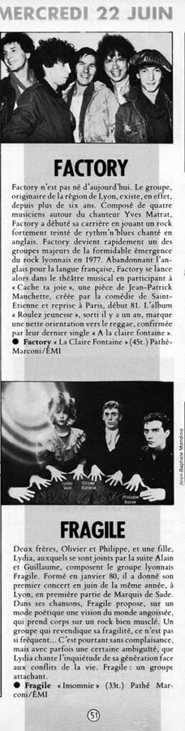 Presse-RockEnStock-n066Euthanasie-51-259x1024 "Rock au forum" Factory, Fragile (22/06/83)