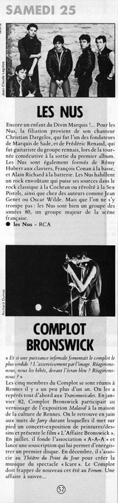 Presse-RockEnStock-n066Euthanasie-52c-241x1024 "Rock au forum" Nus, Complot Bronswick (22/06/83)