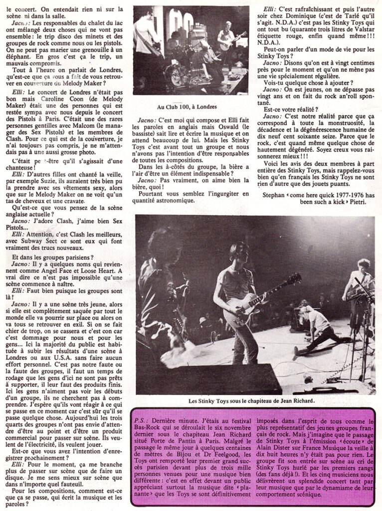 Presse-RocknrollMusique-n01-1977-Euthanasie-20-766x1024 Stinky Toys des objets puants