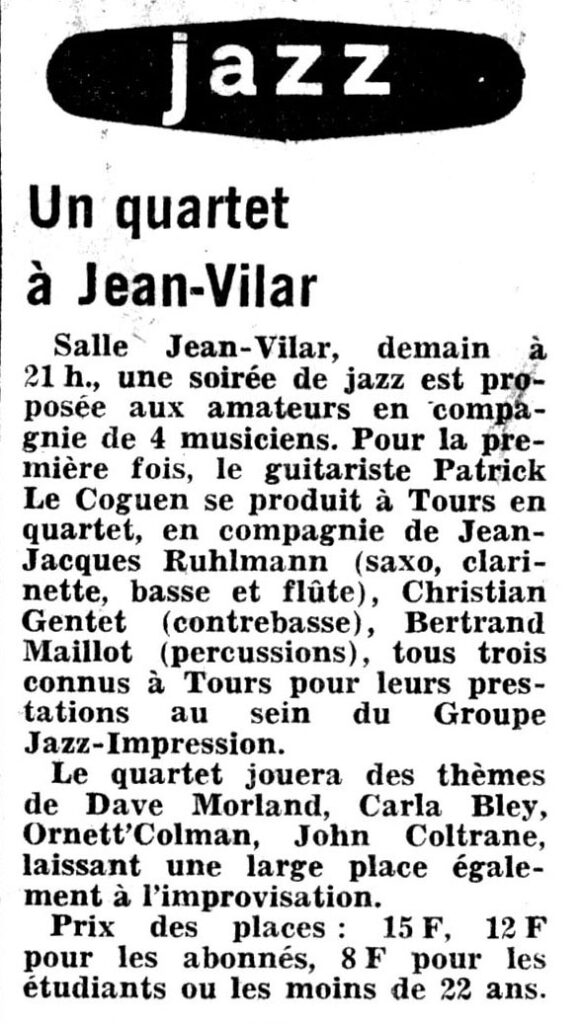 1979.04.02-NRCO.4ADPREb-582x1024 Patrick Le Coguen quartet (03/04/79)