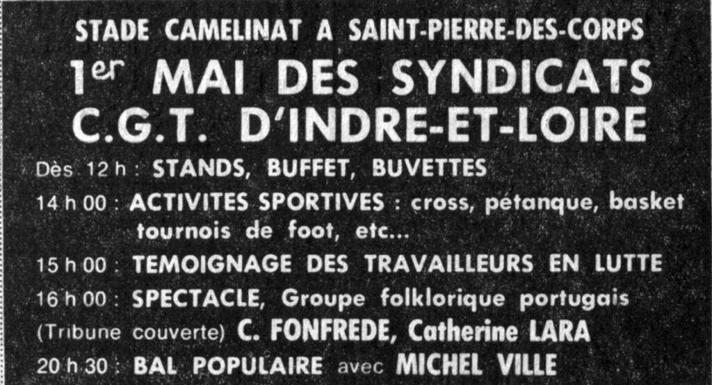 1979.05.01-NRCO.5ADPREb-1024x554 "1er Mai des syndicats" C Fonfrede et Catherine Lara (01/05/79)