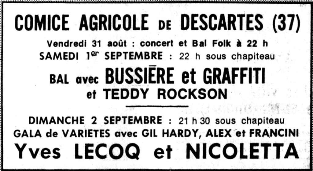 1979.08.25-NRCO.4ADPREb-1024x559 "Descartes en fête" Teddy Rockson, Bussière, Graffiti (01/09/79)
