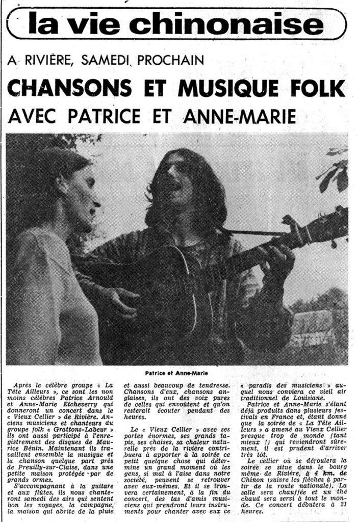 1979.11.14-NRCO.8AD-Copie-700x1024 Patrice Arnoult et Anne-Marie Etcheverry (17/11/79)