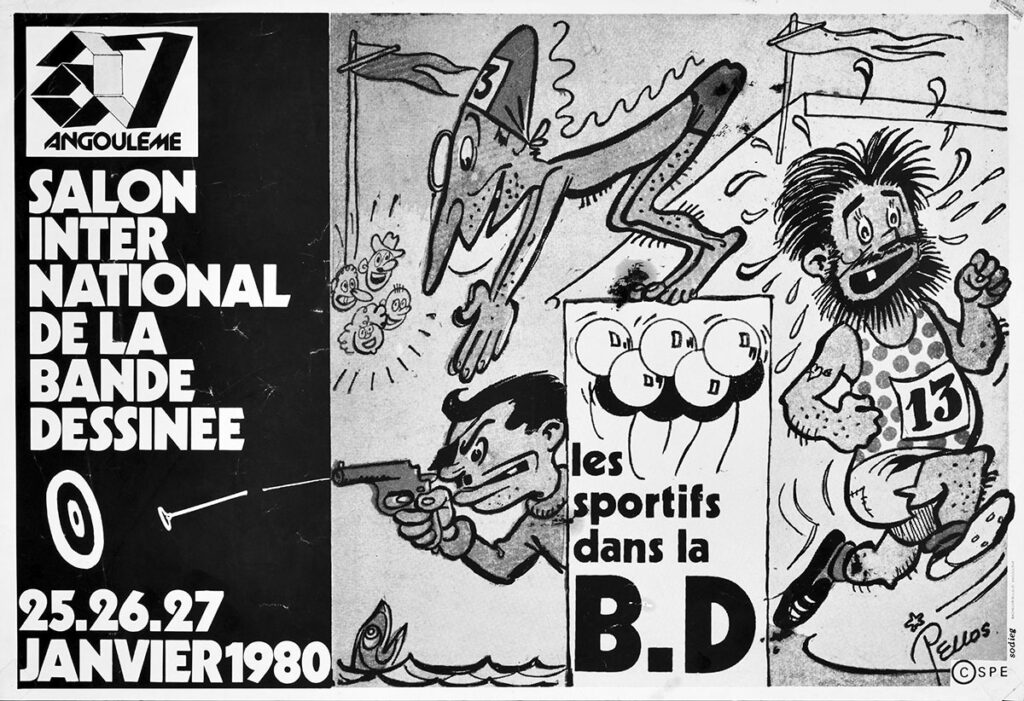 1980.01.25-S-imprimee-MiloufAF-Copie-1024x701 Salon de la bande dessinée d'Angoulême (25 au 27/01/80)