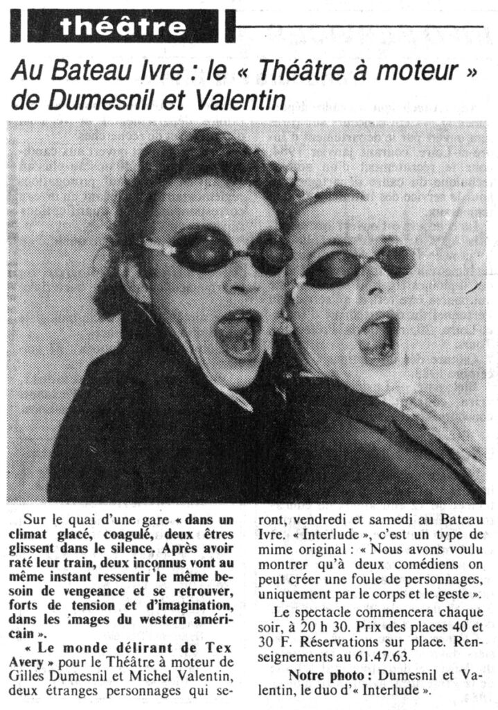 1983.12.15-NRCO.4ADPRE000385-719x1024 Gilles Dumesnil & Michel Valentin "Théâtre à Moteur" (16/12/83)