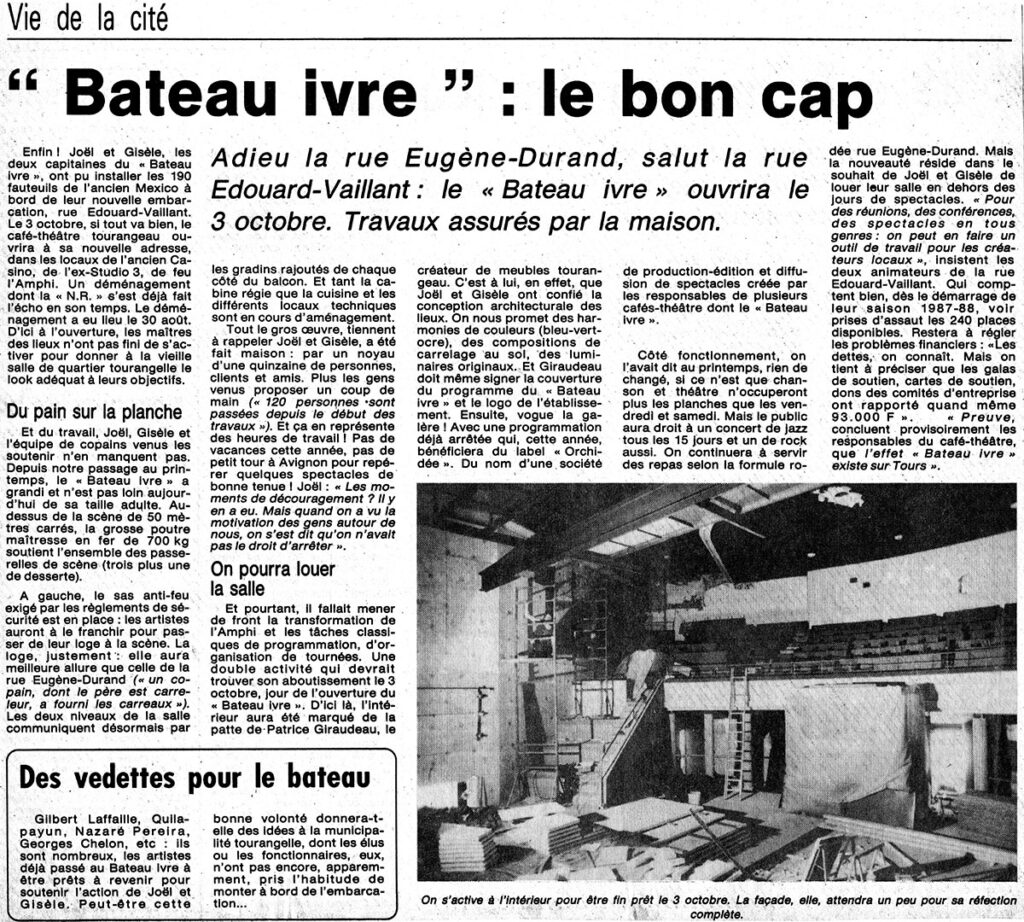 1987.08-Presse-NR01-51-Z-4-1024x922 "Bateau Ivre" : le bon cap