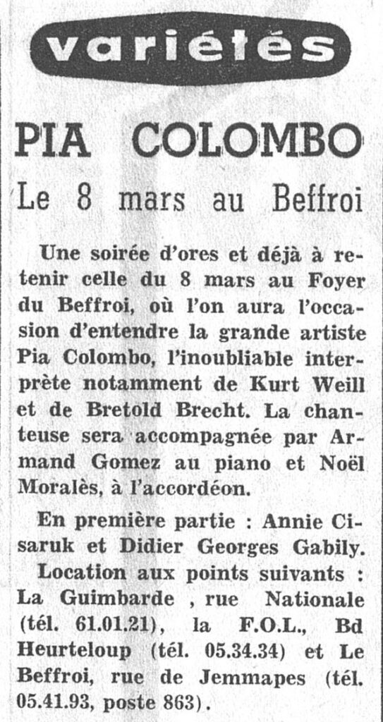 1975.03.01-NRCO.4ADPREa-543x1024 Pia Colombo, Annie Cisaruk, Didier Georges Gabily (08/03/75)