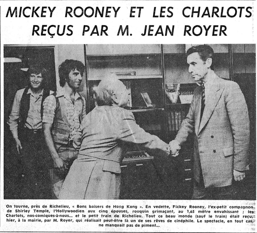 1975.08.29-NRCO.3ADPREa-1024x929 Mickey Rooney et les Charlots reçus par Jean Royer