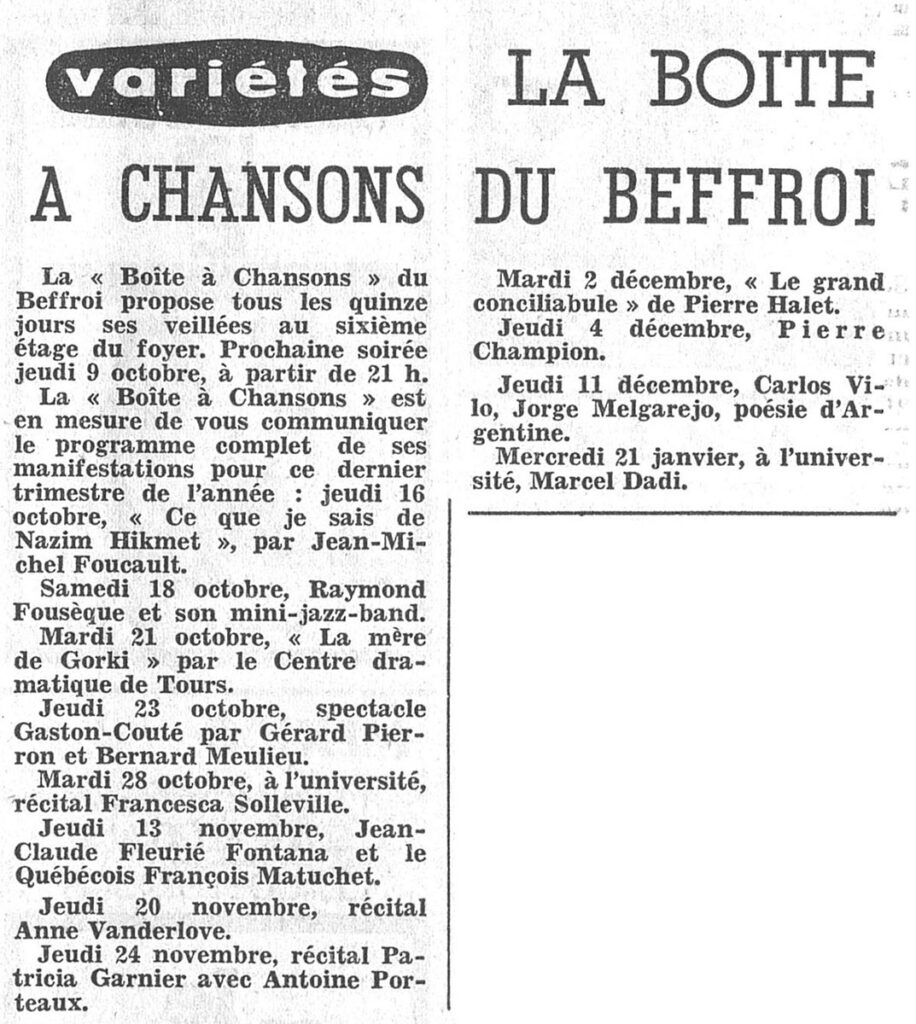 1975.10.08-NRCO.3ADPREa-916x1024 "Boite à chansons" Raymond Fonsèque Jazz Band (18/10/75)