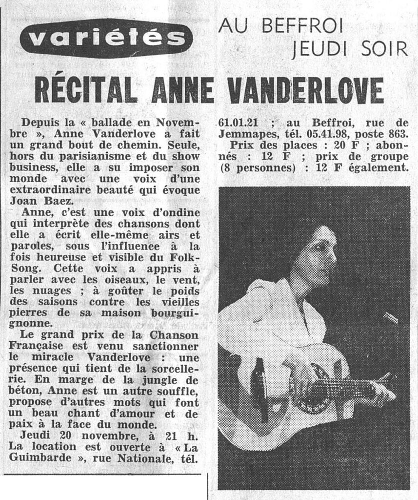 1975.11.18-NRCO.3ADPREc-857x1024 "Boite à chansons" Anne Vanderlove (20/11/75)