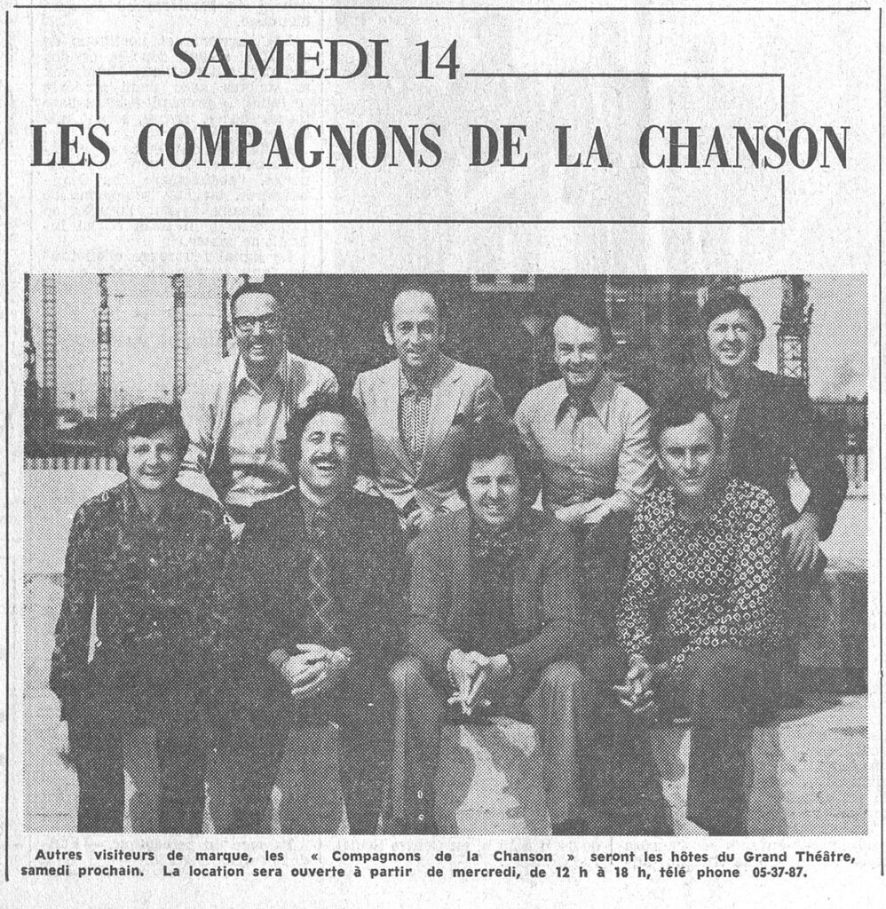 1976.02.09-NRCO.5ADPRE-998x1024 Compagnons de la Chanson (14/02/76)