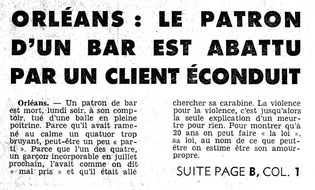 1976.03.24-NRCO.1ADPRE-1024x620 Orléans : Le patron d'un bar est abattu