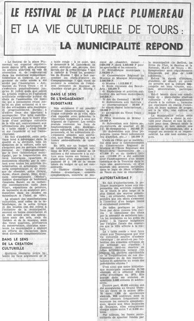 1976.07.22-NRCO.2ADPRE-619x1024 Suppression du festival de la place Plumereau
