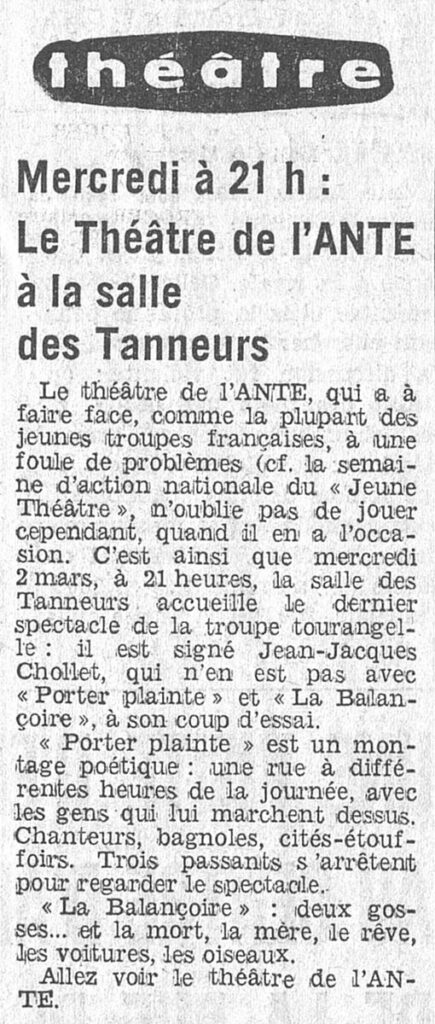 1977.02.28-NRCO.4ADc-435x1024 Théâtre de l’ANTE (02/03/77)