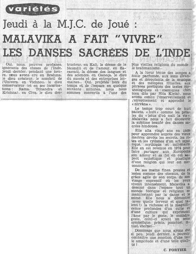 1977.04.20-NRCO.4AD-2a-790x1024 Malavika "Les danses sacrées de l’Inde" (14/04/77)
