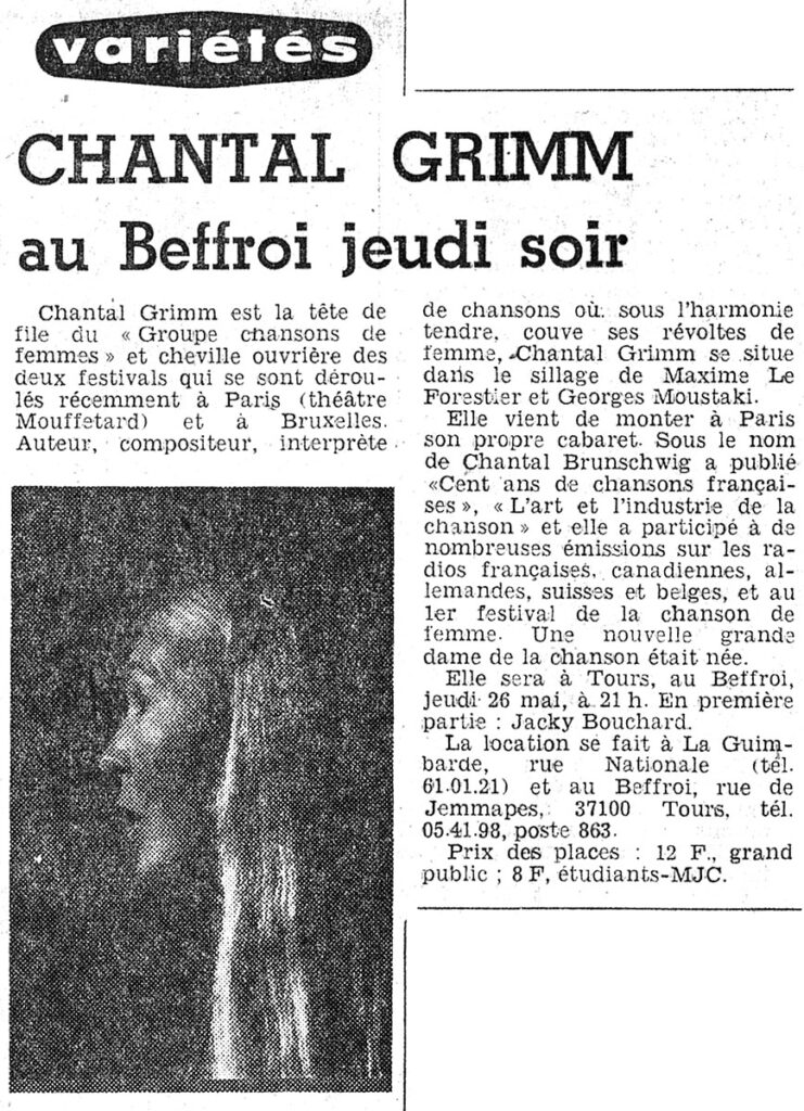 1977.05.23-NRCO.4ADa-741x1024 Chantal Grimm, Jacky Bouchard (26/05/77)