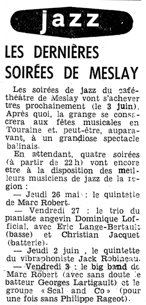 1977.05.26-NRCO.5ADa-491x1024 Marc Robert Big Band, Scal and Co (03/06/77)