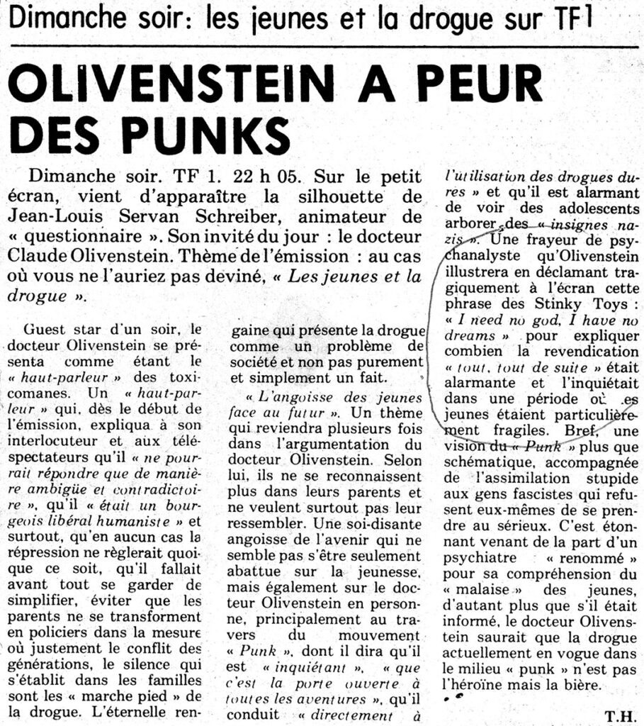 1977.06-LiberationElliPRE-909x1024 OLIVENSTEIN A PEUR DES PUNKS
