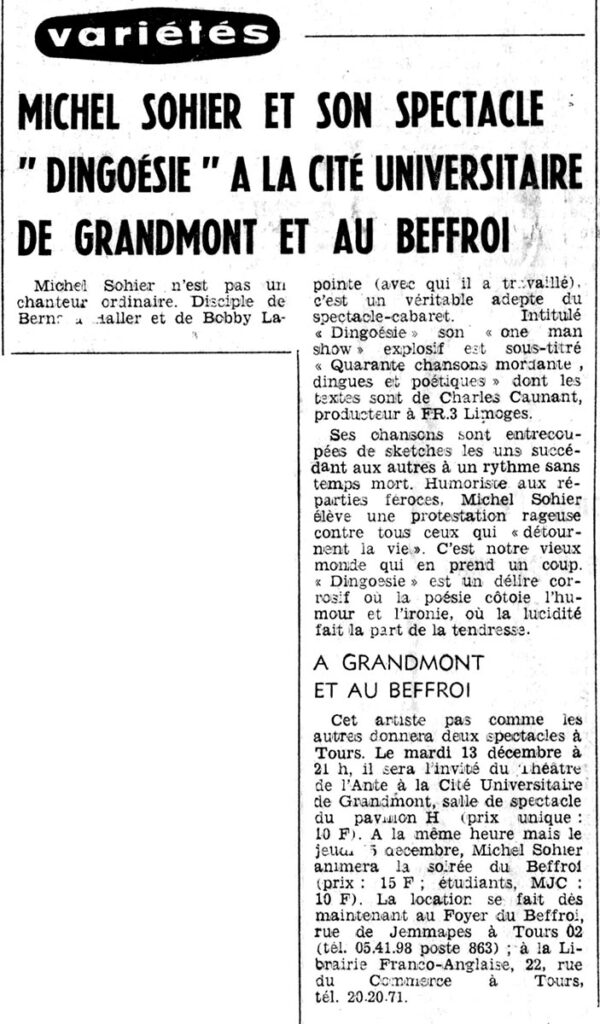 1977.12.10-NR.4ADb-600x1024 Michel Sohier "Dingoésie" (13 et 15/12/77)