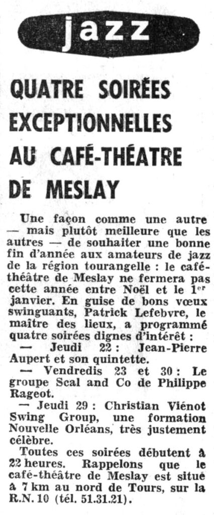 1977.12.22-NR.4AD-Copie-426x1024 Café-théâtre de Meslay (22, 23, 29 et 30/12/77)