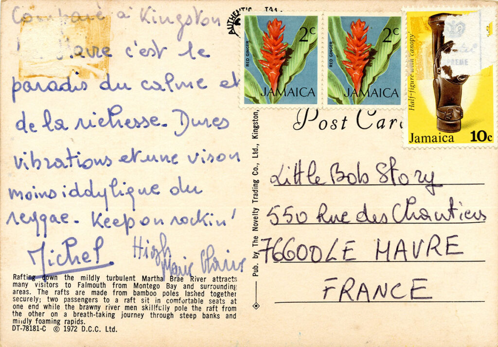 1979-Little-Bob-Story-EmbareckDO077v-1024x714 Carte postale envoyée de Jamaïque à Little Bob Story