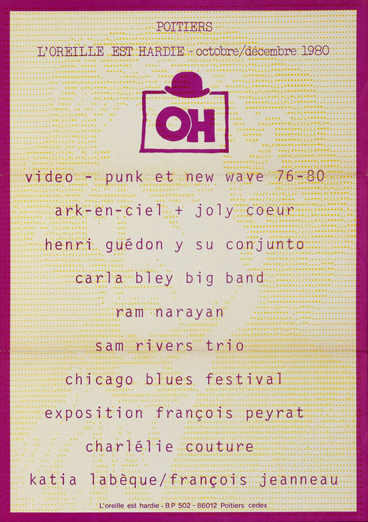 1980.10.01-Affiche01-24-34-imprimee-Oreille-est-HardiePROr-723x1024 Programme : Oreille est Hardie