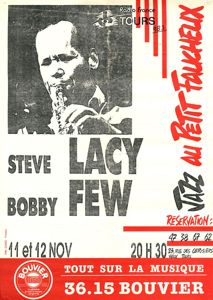 1988.11.11-A3-imprimee-Petit-FaucheuxAF137-728x1024 Steve Lacy et Bobby Few (11 et 12/11/88)