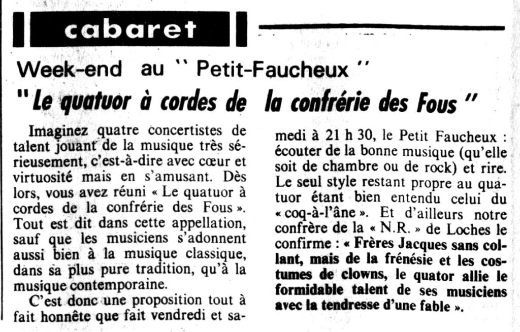 1981.04.03-NR.4ADa-1024x654 Quatuor à Cordes de la Confrérie des Fous (03 et 04/04/81)