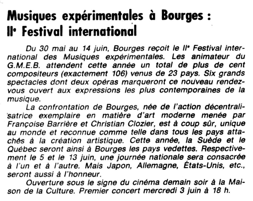 1981.05.29-NR.CADa_-1024x814 "IIᵉ Festival international des musiques expérimentales" (30/05 au 14/06/81)