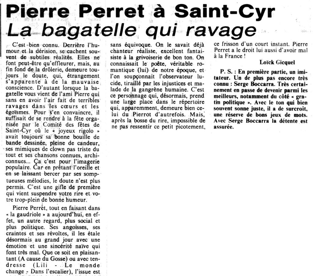 1981.06.23-NR.5ADa-1024x901 Pierre Perret, Serge Bocara (20/06/81)