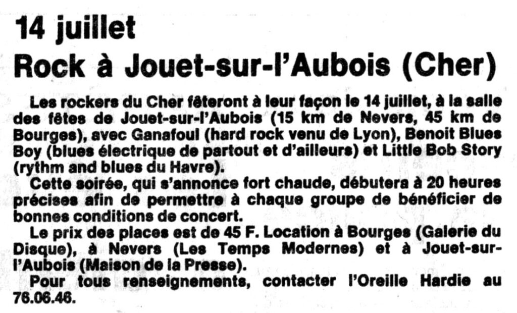 1981.07.10-NR.CADA_-1024x620 Ganafoul, Benoît Blues Boy, Little Bob Story (14/07/81)
