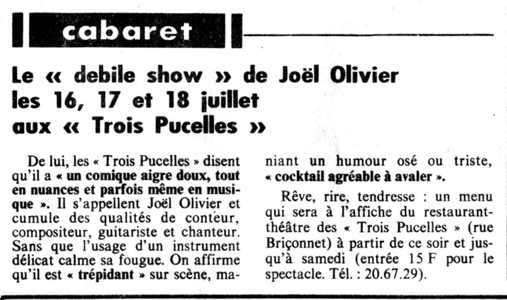 1981.07.16-NR.4ADa-1024x607 Joël Olivier (16 au 18/07/81)